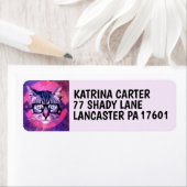 CAT-HIPSTER CAT W/EYEGLASSEN-RÜCKSENDEADRESSEN-AUF (Insitu)