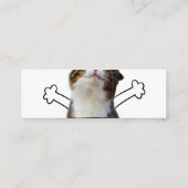 Cat Holding Free Hugs-Zeichen Mini Visitenkarte (Rückseite)