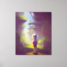 Cat Holding Pink Blume