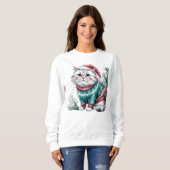 Cat Holiday Sweater Sweatshirt (Vorne ganz)
