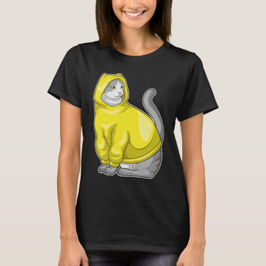 Cat Hoodie T-Shirt (Vorderseite)