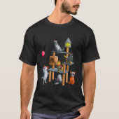 Cat Horror Movies Halloween For Cat Kitty T-Shirt (Vorderseite)
