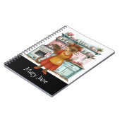 Cat House Ehefrau kocht in der Küche Notizblock (Linke Seite)