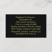 Cat & House Visitenkarten Visitenkarte (Rückseite)