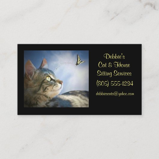 Cat & House Visitenkarten Visitenkarte (Vorderseite)