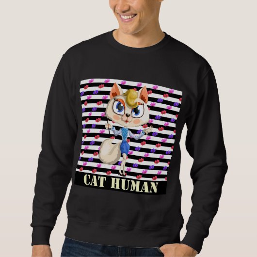 Cat Human Sweatshirt (Vorderseite)
