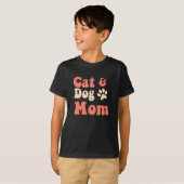 Cat Hund Mama T-Shirt (Vorne ganz)