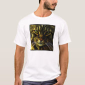 Cat Hypnotizing Look Foto T-Shirt (Vorderseite)