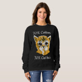 Cat I 70 Cotton 30 Cat Hair I Cat Sweatshirt (Vorne ganz)