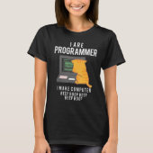 Cat I are Programmer I make computer T-Shirt (Vorderseite)