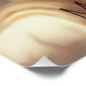 Cat I Believe UFO Wall Poster Art (Ecke)