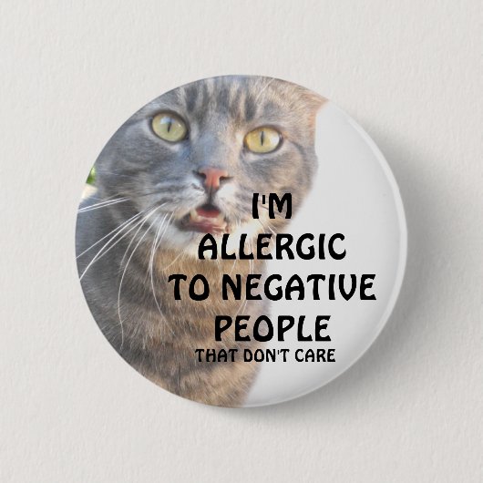 Cat.I bin allergisch gegen negative Menschen_ Button (Vorderseite)