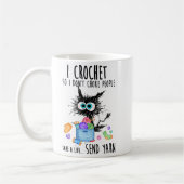 Cat I Crochet So I Dont Choke People Save A Life Kaffeetasse (Links)