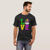 Cat I Liebe Mardi Gras Kostüm Pet Cat Kitten Lover T-Shirt (Vorne ganz)