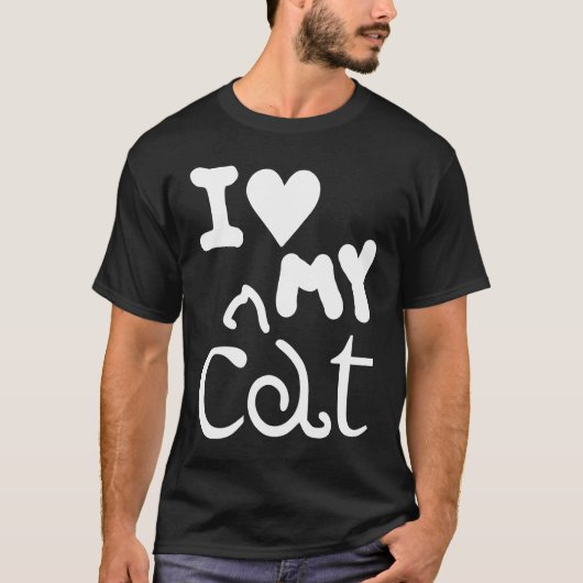 Cat   I Love My Cat 1 T-Shirt (Vorderseite)