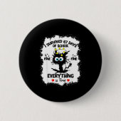 Cat I Survived 67 Days Of School Teachers Students Button (Vorderseite)
