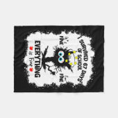 Cat I Survived 67 Days Of School Teachers Students Fleecedecke (Vorderseite (Horizontal))