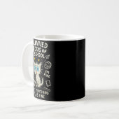 Cat I Survived 67 Days Of School Teachers Students Kaffeetasse (Vorderseite Links)