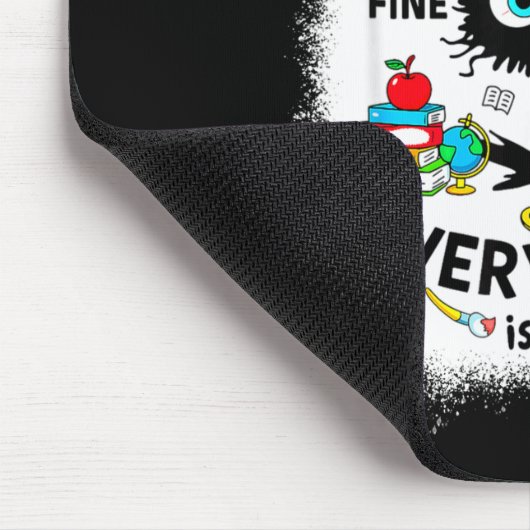 Cat I Survived 67 Days Of School Teachers Students Mousepad (Ecke)