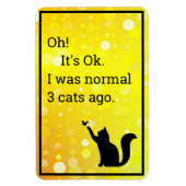 Cat I was normal Magnet (Vertikal)