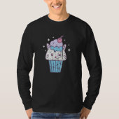 Cat Ice Cream Gelato Sweet Dessert Cat T-Shirt (Vorderseite)
