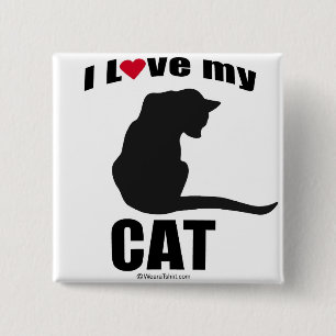 CAT - "ICH LIEBE MEIN CAT " BUTTON