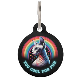 Cat ID Tag Personalisiert Sphynx Cats Identity Haustiermarke