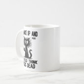 Cat If I Woke Up And Nothing Hurt I Would Think I Kaffeetasse (Vorderseite Links)