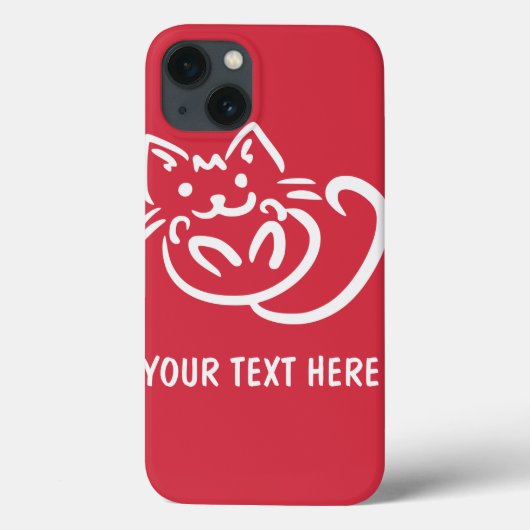 Cat Illustration benutzerdefinierte iPad Hüllen (Rückseite)