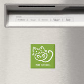 Cat Illustration benutzerdefinierter Farbmagnet Magnet (In Situ (Geschirrspüler))