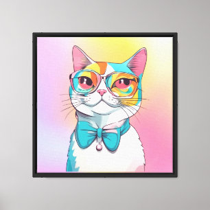 Cat Illustration Clipart Leinwanddruck