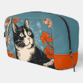 Cat Illustration Dopp Kit Waschbeutel (Rechte Ecke)