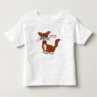 Cat Image Printed T Shirt