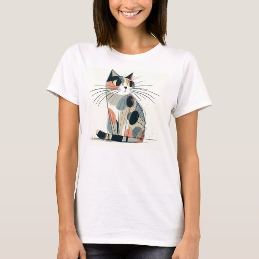 Cat Image Tee Shirt (Vorderseite)