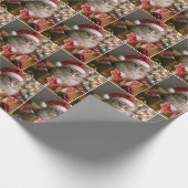 Cat In a Christmas Gift Box Geschenkpapier (Ecke)