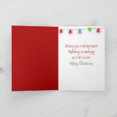 Cat In a Christmas Gift Box Karte (Innenseite)