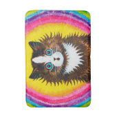 Cat in a Rainbow, Louis Wain Badematte (Vorderseite Vertikal)