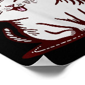 Cat In A Santa Hat Poster (Ecke)