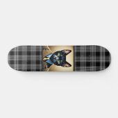 CAT IN ANZUG lustiges Skateboard Deck (Horizontal)