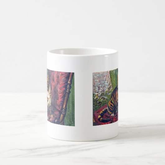 Cat in Chair Kaffeetasse (Mittel)