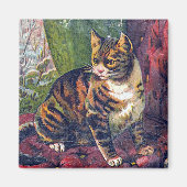 Cat in Chair Magnet (Vorne)