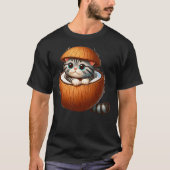 Cat in Coconut Costume T-Shirt (Vorderseite)