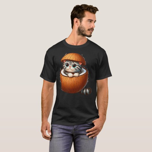 Cat in Coconut Costume T-Shirt (Vorne ganz)