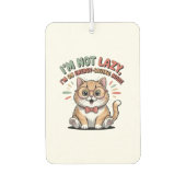 Cat in Energy Saving Mode Autolufterfrischer (Vorderseite)