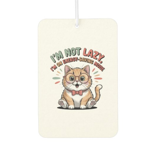 Cat in Energy Saving Mode Autolufterfrischer (Vorderseite)