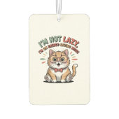 Cat in Energy Saving Mode Autolufterfrischer (Rückseite)