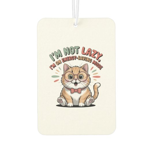 Cat in Energy Saving Mode Autolufterfrischer (Rückseite)