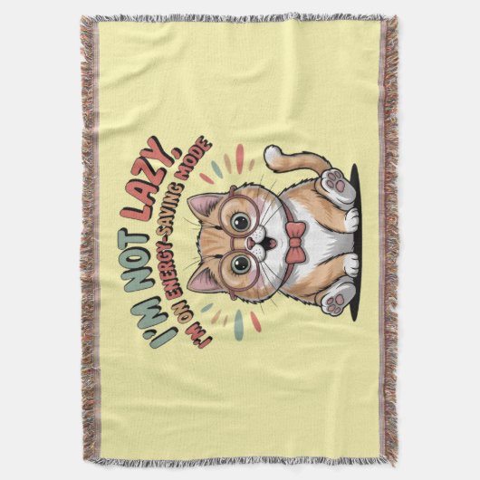 Cat in Energy Saving Mode Decke (Vorderseite Vertikal)