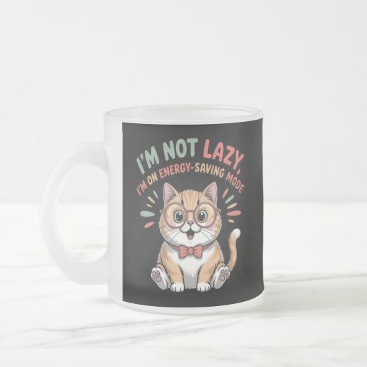 Cat in Energy Saving Mode Mattglastasse (Links)