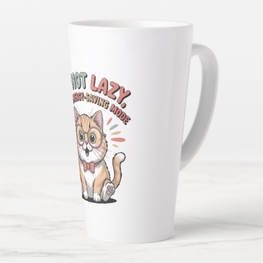 Cat in Energy Saving Mode Milchtasse (Rechte Ecke)